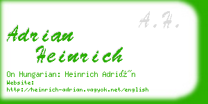 adrian heinrich business card